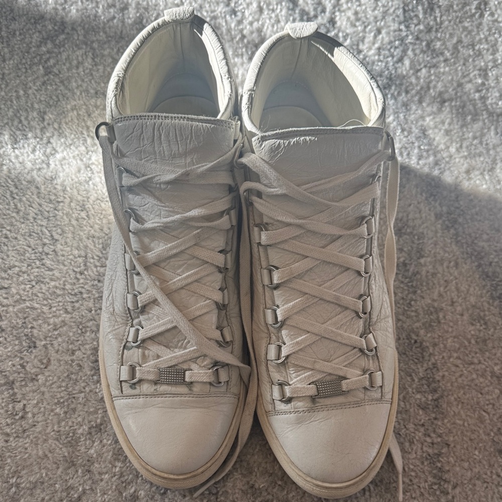 Balenciaga Arena Trainers - white/light grey High-Top